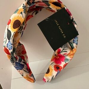 BRAND NEW Rifle Paper Company Floral Headband Multicolor with Tag